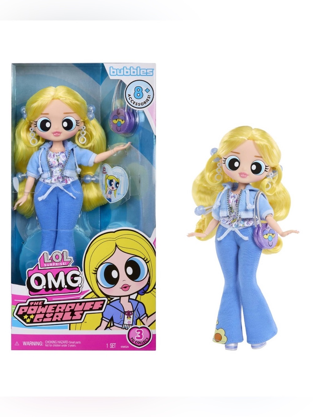 L.O.L. Surprise! O.M.G. Bubbles Blonde Doll in Blue Outfit